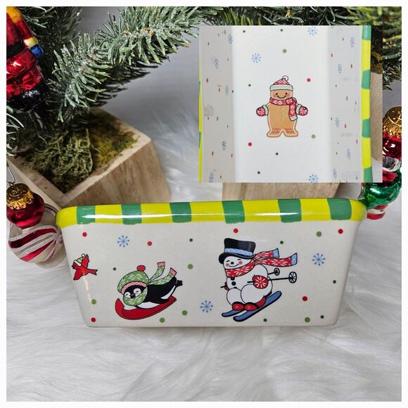 Set of 2 Oven Tara & Grasslands Mini Cake Loaf Baking Dish Christmas Lot Vintage - Picture 2 of 16